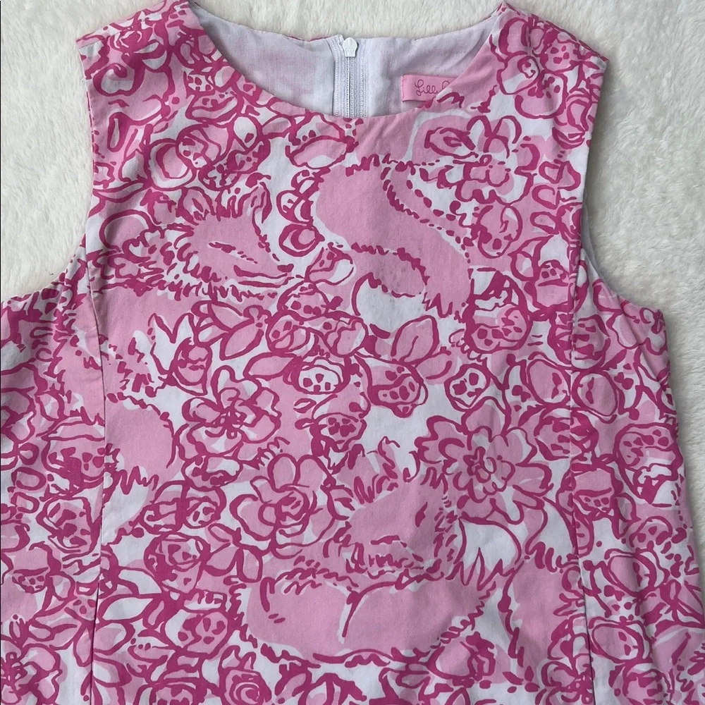 Lilly Pulitzer Pink Patterned Kids Sleeveless Dress